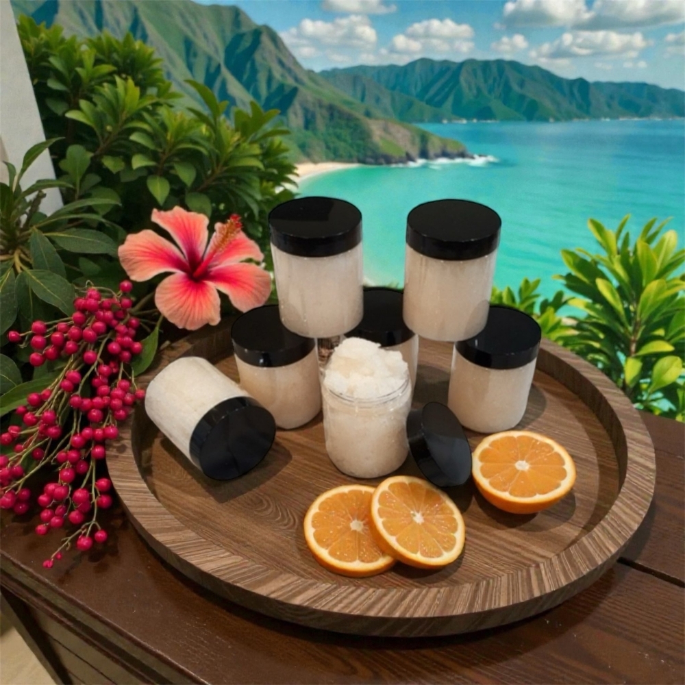 Orchid & Vine Exfoliation Retaliation Sea Salt Aloe Scrub - Picture 2 of 5
